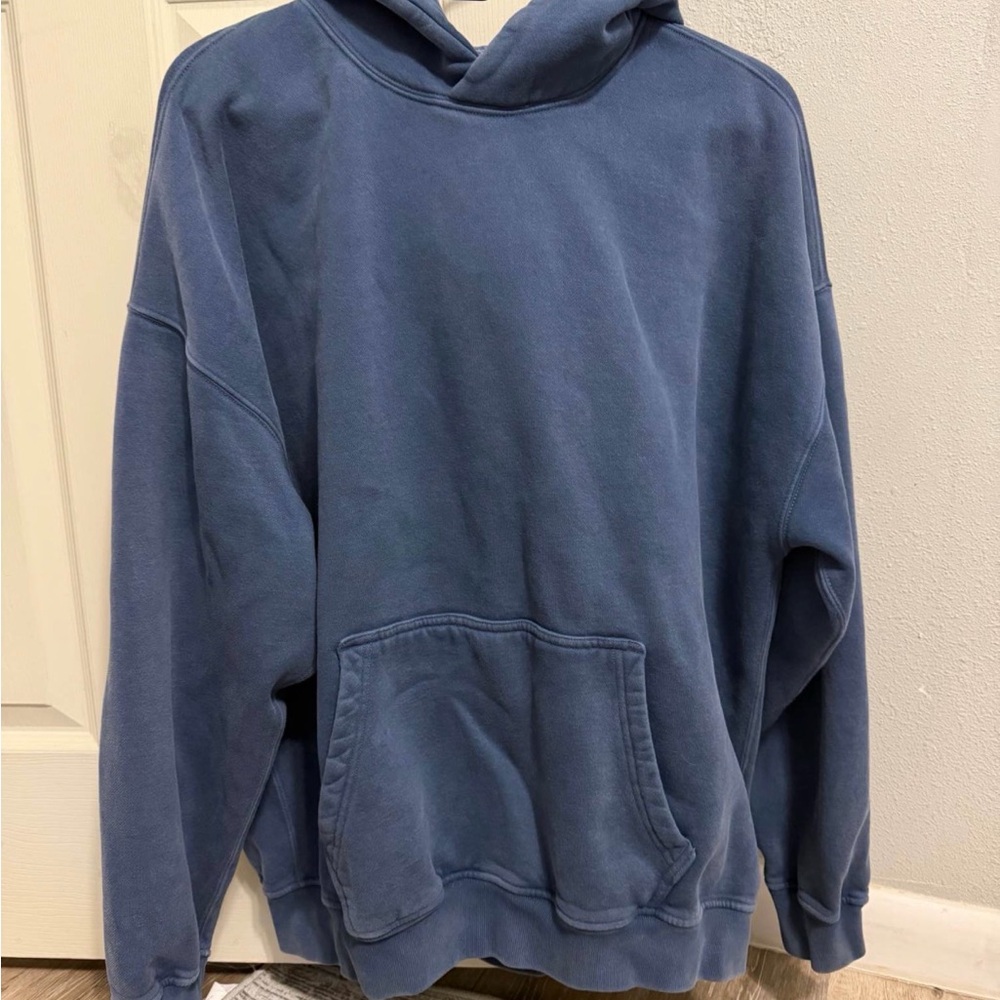 Abercrombie & Fitch Washed Blue Pullover Hoodie